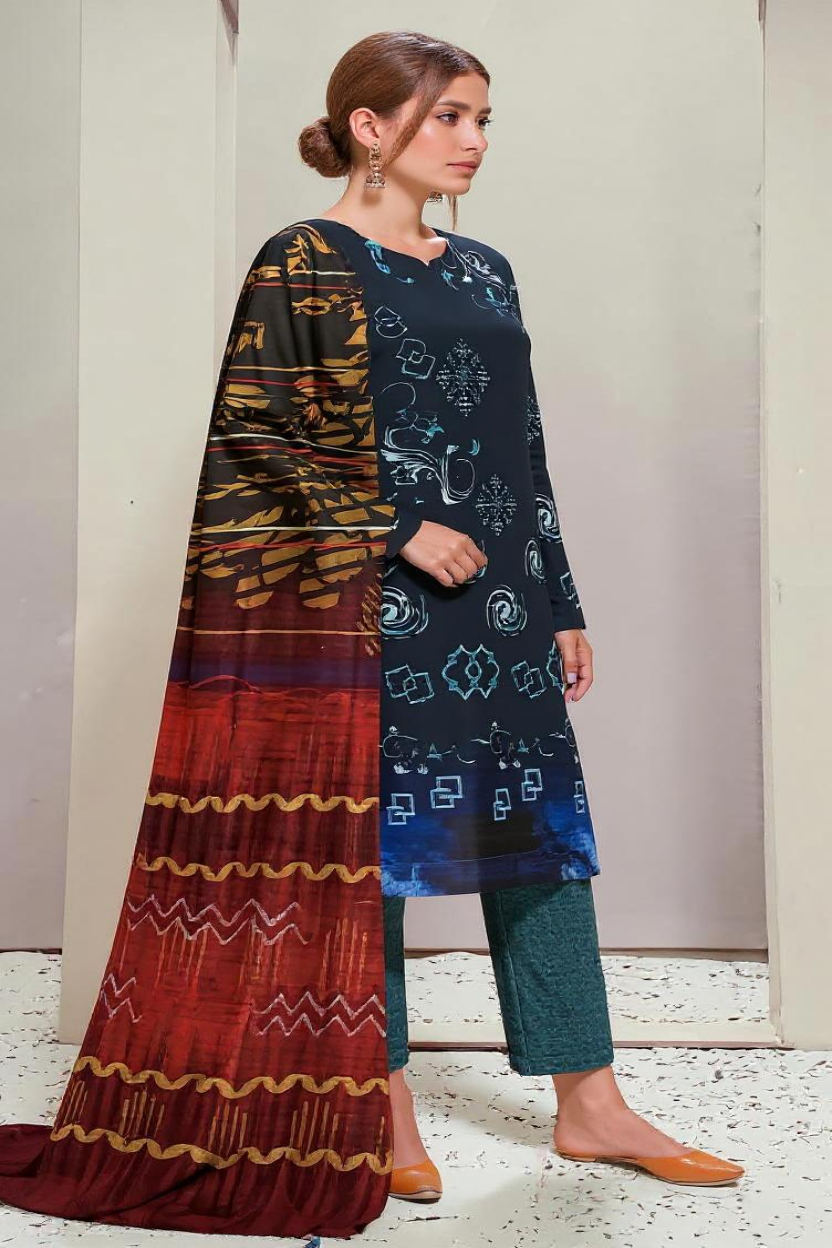 Digital Dobby Lawn Print Bold (Unstitched) Sethi Brothers